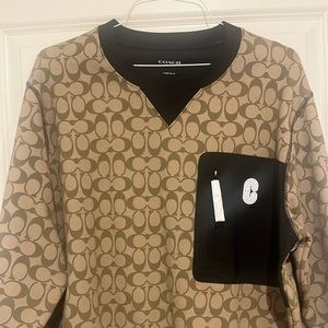 New Mens Coach Crewneck Sweater, NWOT